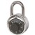 STEELCO CM7 COMBINATION LOCKER PADLOCK SILVER