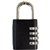 STEELCO CM8 COMBINATION LOCKER PADLOCK BLACK