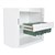 STEELCO TAMBOUR DOOR CABINET PULL OUT FILE FRAME 900MM SILVER GREY