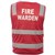TRAFALGAR HIVIS FIRE WARDEN VEST DAYNIGHT RED LARGE