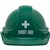 TRAFALGAR FIRST AID HARD HAT GREEN
