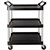 RUBBERMAID UTILTY CART TROLLEY 3 SHELF BLACK