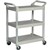 RUBBERMAID UTILTY CART TROLLEY 3 SHELF PLATINUM