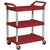 RUBBERMAID UTILTY CART TROLLEY 3 SHELF RED