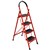 BRADY 4 STEP LADDER 120KG RED
