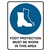 TRAFALGAR MANDATORY SIGN FOOT PROTECTION 450 X 600MM