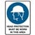 TRAFALGAR MANDATORY SIGN HEAD PROTECTION 450 X 600MM