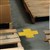 BRADY DURABLE FLOOR MARKERS CROSSES YELLOW 51 X 127MM PACK 20