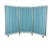 TRAFALGAR FOLDING MOBILE PRIVACY SCREEN WITH WHEELS BLUE