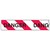 BRADY ECONOMY BARRICADE TAPE DANGER 75MM X 150M REDWHITE STRIPE