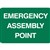BRADY EMERGENCY SIGN ASSEMBLY POINT 250 X 180MM VINYL