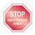 BRADY SAFETY FLOOR MARKER STOP RESTRICTED AREA SIGN