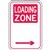 BRADY PARKING SIGNS  LOADING ZONE ARROW RIGHT REFLECTIVE ALUMINIUM