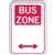 BRADY PARKING SIGNS  BUS ZONE METAL