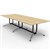 RAPIDLINE TYPHOON BOARDROOM TABLE 3200 X 1200 X 750MM NATURAL OAK