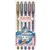 UNIBALL UM120 SIGNO GEL INK ROLLERBALL PEN 08MM NOBLE METALIC ASSORTED PACK 5