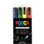 POSCA PC5M PAINT MARKER BULLET MEDIUM 25MM ASSORTED PACK 4