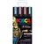 POSCA PC5M PAINT MARKER BULLET MEDIUM 25MMM ASSORTED METALLIC PACK 4