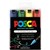 POSCA PC8K PAINT MARKER CHISEL BROAD 8MM ASSORTED PACK 4