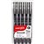 UNIBALL 200 PIN FINELINER PEN ASSORTED TIPS BLACK WALLET 5