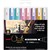 UNIBALL CHALK MARKER BULLET TIP 25MM ASSORTED METALLIC PACK 8