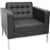 RAPIDLINE VENUS SOFA SINGLE SEATER PU BLACK
