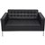 RAPIDLINE VENUS SOFA TWO SEATER PU BLACK
