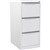 STEELCO FILING CABINET 3 DRAWER 470 X 620 X 1015MM WHITE SATIN