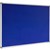 VISIONCHART CORPORATE FELT PINBOARD ALUMINIUM FRAME 900 X 600MM ROYAL BLUE