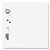 NAGA MAGNETIC GLASSBOARD 1000 X 1000MM WHITE