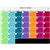 NAGA MAGNETIC GLASSBOARD MONTH PLANNER 800 X 600MM MULTI COLOUR