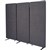 VISIONCHART ZIP ACOUSTIC TRIPLE EXTENSION PANEL 1650 X 1830MM GRAPHITE