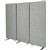VISIONCHART ZIP ACOUSTIC TRIPLE EXTENSION PANEL 1650 X 1830MM SILVER
