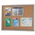 VISIONCHART BE NOTICED NOTICE CASE 2 SLIDING DOOR 1220 X 915MM SILVER FRAME CORK BACKING
