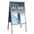 VISIONCHART SNAP POSTER FRAME AFRAME DOUBLE SIDED A1 SILVER