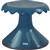 VISIONCHART EDUCATION SUNFLOWER STOOL 310MM HIGH OCEAN BLUE