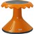 VISIONCHART EDUCATION SUNFLOWER STOOL 310MM HIGH ORANGE