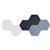 SANA ACOUSTIC SHAPES HEXAGONS 300 X 260MM ASSORTED PACK 6