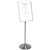 VISIONCHART 3IN1 SIGN DISPLAY STAND 1500MM STAINLESS STEEL