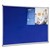 VISIONCHART CORPORATE FELT PINBOARD ALUMINIUM FRAME 1200 X 1200MM ROYAL BLUE