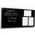 VISIONCHART LUMIERE MAGNETIC GLASSBOARD WITH PEN TRAY 1800 X 1200MM BLACK