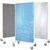 VISIONCHART COMMUNICATE ROOM DIVIDER GLASSBOARD WITH PINNABLE FABRIC 1800 X 900MM WHITEGREY