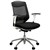 VOGUE TASK CHAIR MEDIUM MESH BACK ARMS BLACK SEAT WHITE FRAME ALUMINIUM BASE