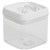 CONNOISSEUR FLIPTITE CANISTER SQUARE 1 LITRE CLEAR