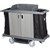 COMPASS HARD FRONT HOUSEKEEPING TROLLEY WITH DOORS GREY