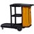 COMPASS JANITORS CART WITH LID YELLOWBLACK