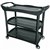 COMPASS 3 SHELF UTILITY CART BLACK