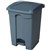 COMPASS GARBAGE PEDAL BIN RECTANGLE 68 LITRE GREY