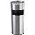 COMPASS STAINLESS STEEL LOBBY BIN WITH ASHTRAY 10 LITRE