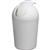 COMPASS BULLET PLASTIC SWING BIN 8 LITRE WHITE